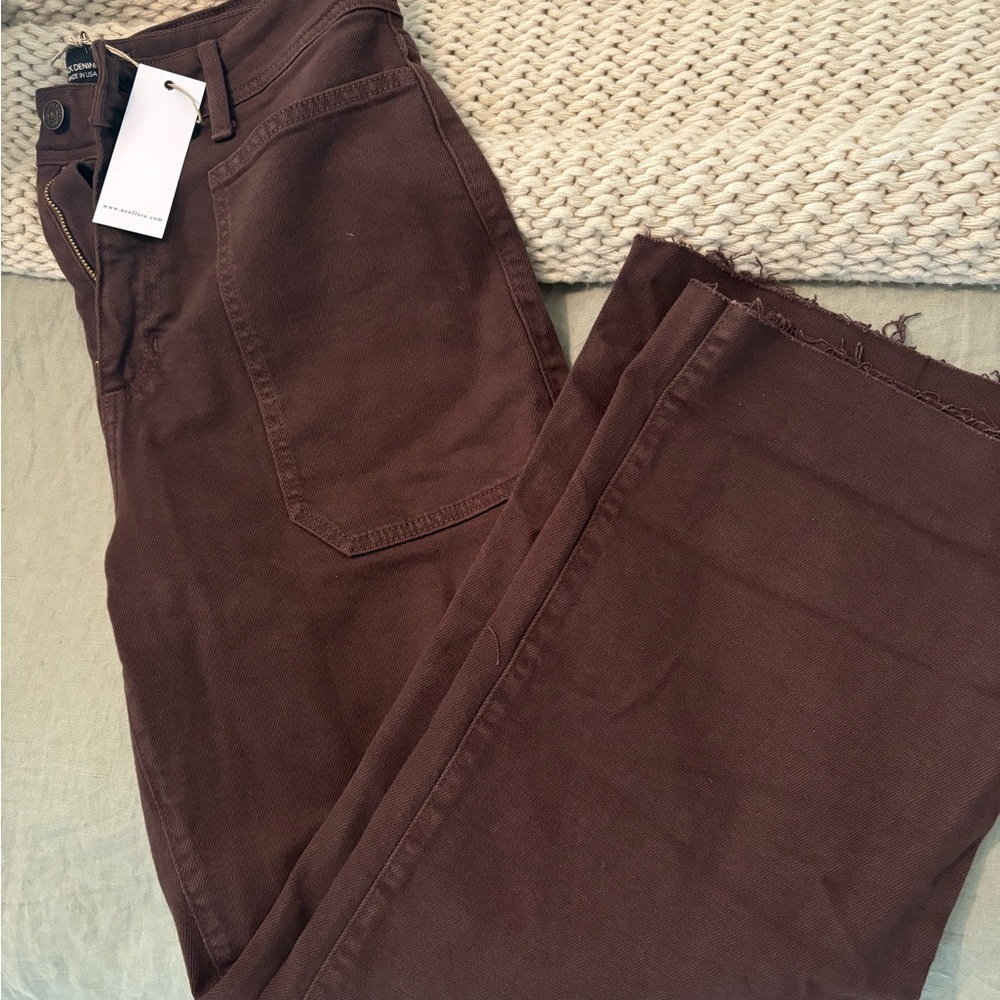 Neuflora Brown Clayton High-Waisted Jeans